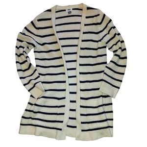 Old Navy size L striped long cardigan